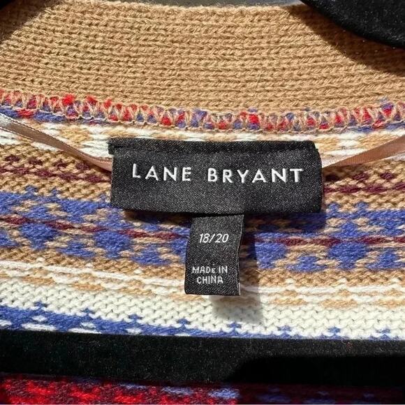 Lane Bryant Striped Fair Isle Cardigan in line new condition condition size18/20 - Picture 6 of 10